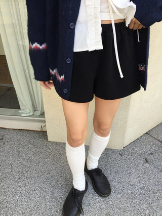 Cozy elasticated knit pants
