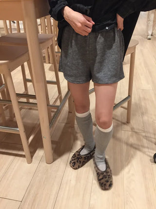 Cozy elasticated knit pants