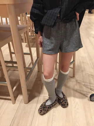 Cozy elasticated knit pants