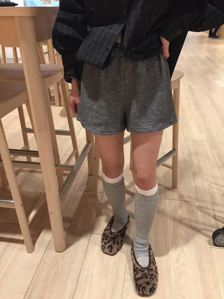 Cozy elasticated knit pants