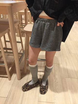 Cozy elasticated knit pants