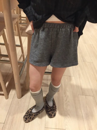 Cozy elasticated knit pants