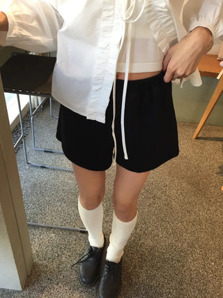 Cozy elasticated knit pants