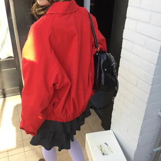 Vivid Red Basic Jacket