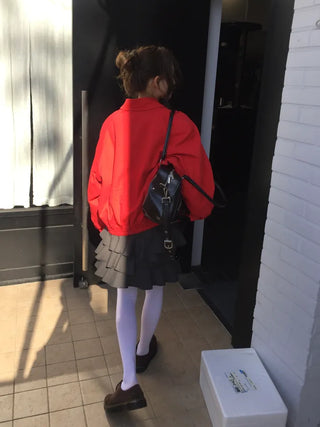Vivid Red Basic Jacket
