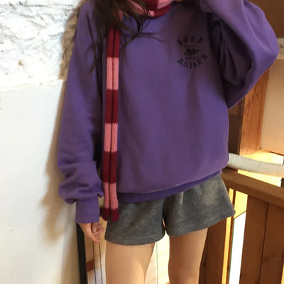 Delicate Fit Effortless Chic Sweatshirt - Aesthetic Mood Oversized Fit