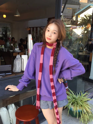 Delicate Fit Effortless Chic Sweatshirt - Aesthetic Mood Oversized Fit