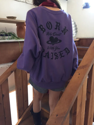 Delicate Fit Effortless Chic Sweatshirt - Aesthetic Mood Oversized Fit