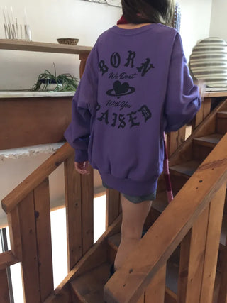 Delicate Fit Effortless Chic Sweatshirt - Aesthetic Mood Oversized Fit