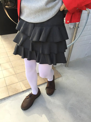 Sensual ruffle tiered mini skirt