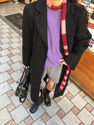 Sophisticated Black Long Coat  Sensible Winter Effortless Chic Look