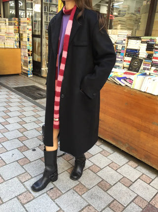 Sophisticated Black Long Coat  Sensible Winter Effortless Chic Look