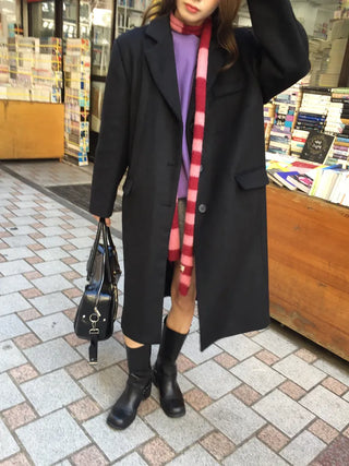 Sophisticated Black Long Coat  Sensible Winter Effortless Chic Look