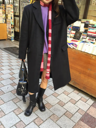Sophisticated Black Long Coat  Sensible Winter Effortless Chic Look