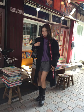 Sophisticated Black Long Coat  Sensible Winter Effortless Chic Look