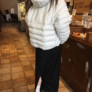 Simple Black H-Line Long Skirt  Sophisticated Winter Effortless Chic Look