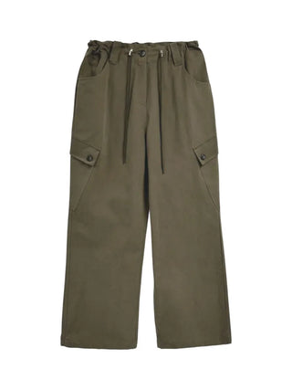 Loose Fit Cotton Elastic Waist Pants  Daily Wide Fit
