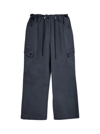 Loose Fit Cotton Elastic Waist Pants  Daily Wide Fit