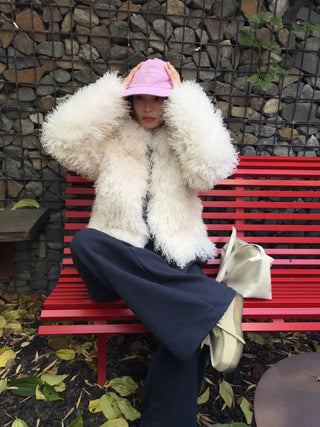 Soft fur jacket  Fluffy winter mood short coat