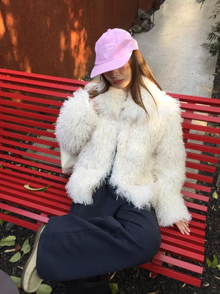 Soft fur jacket  Fluffy winter mood short coat