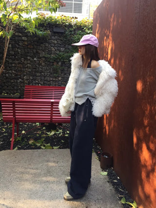 Soft fur jacket  Fluffy winter mood short coat