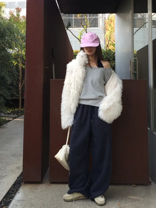 Soft fur jacket  Fluffy winter mood short coat