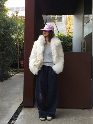 Long Wide Elastic Waist Pants  Comfortable Daily Fit