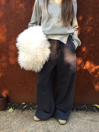 Long Wide Elastic Waist Pants  Comfortable Daily Fit