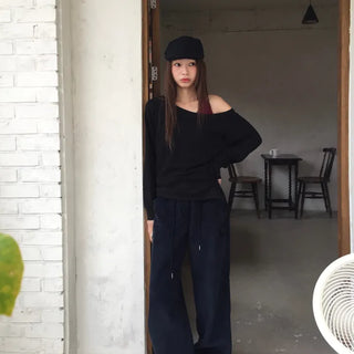 Effortless chic vibe  Off-shoulder layered top