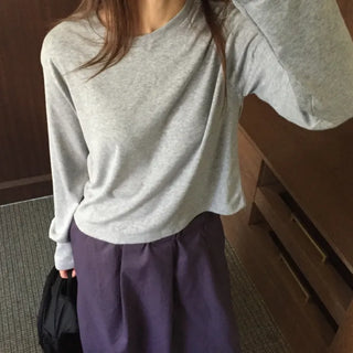 Accent Color WineGray Daily Crop Top