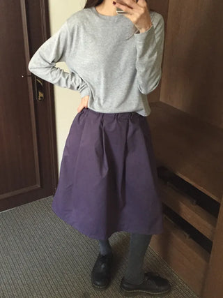 Accent Color WineGray Daily Crop Top