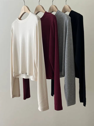 Accent Color WineGray Daily Crop Top