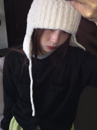Cozy Knit Earflap Hat  – Winter Essential for a Casual Chic