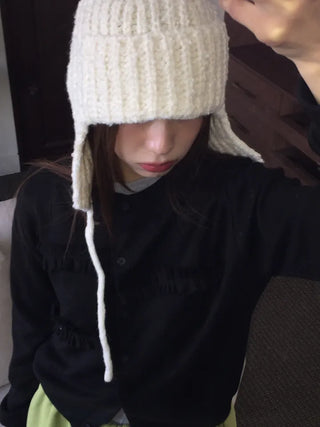 Cozy Knit Earflap Hat  – Winter Essential for a Casual Chic
