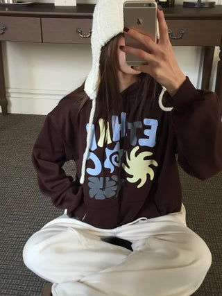 Cozy Fleece-Lined Graphic Hoodie