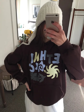 Cozy Fleece-Lined Graphic Hoodie