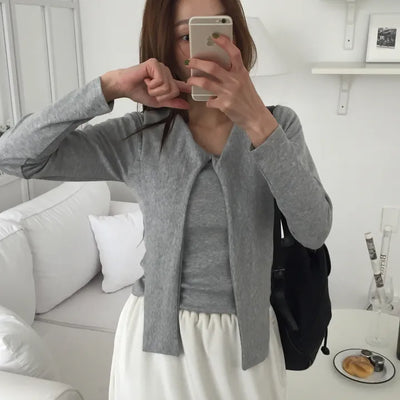 Sensual fit off-shoulder long sleeve