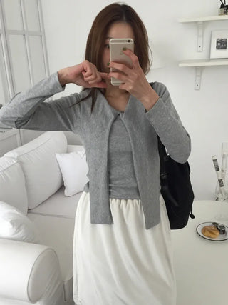 Sensual fit off-shoulder long sleeve