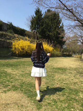 Floral Tiered Mini Skirt
