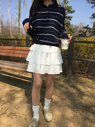 Floral Tiered Mini Skirt