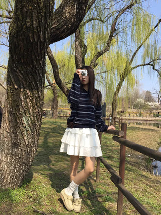 Floral Tiered Mini Skirt