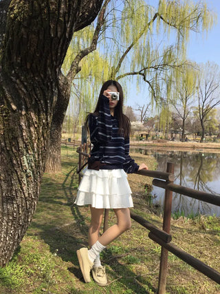 Floral Tiered Mini Skirt