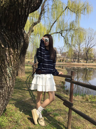 Floral Tiered Mini Skirt