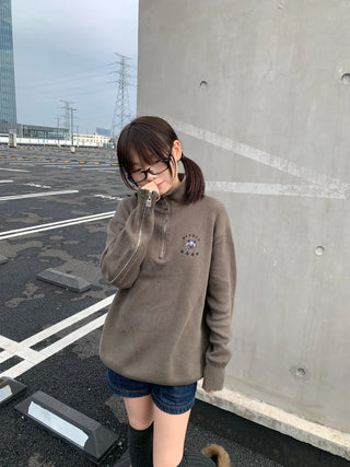 turtleneck army sweater