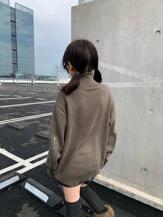 turtleneck army sweater