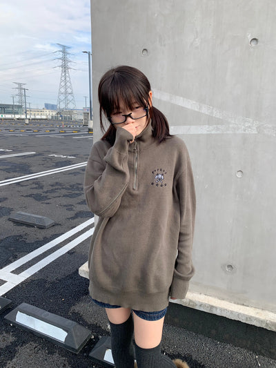 turtleneck army sweater
