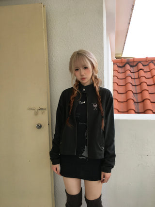 skeleton cat jacket