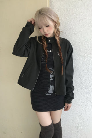skeleton cat jacket