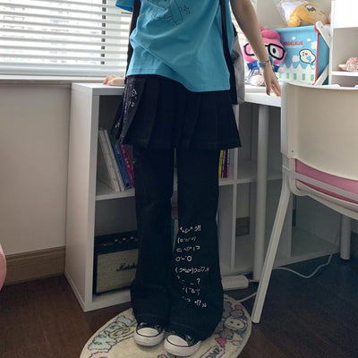 face text leggings