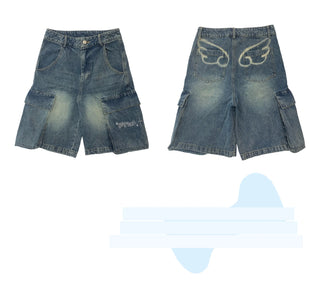 denim wings pants